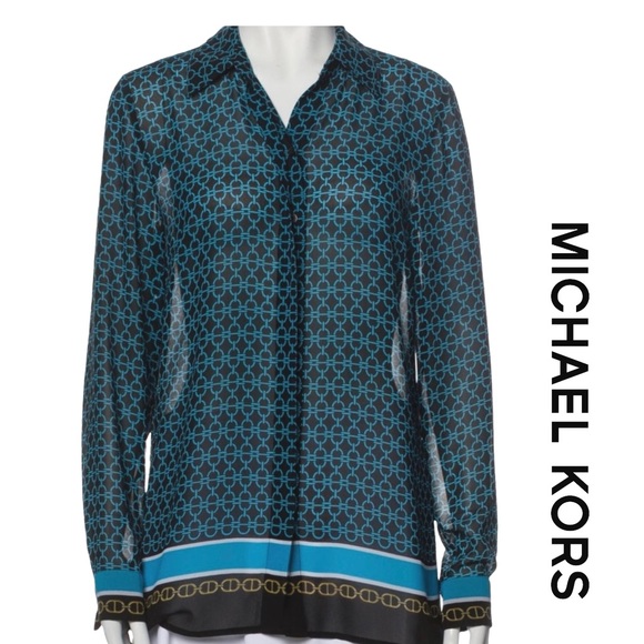 Michael Kors Tops - Michael Kors 'Winslow' Scarf Print Blouse